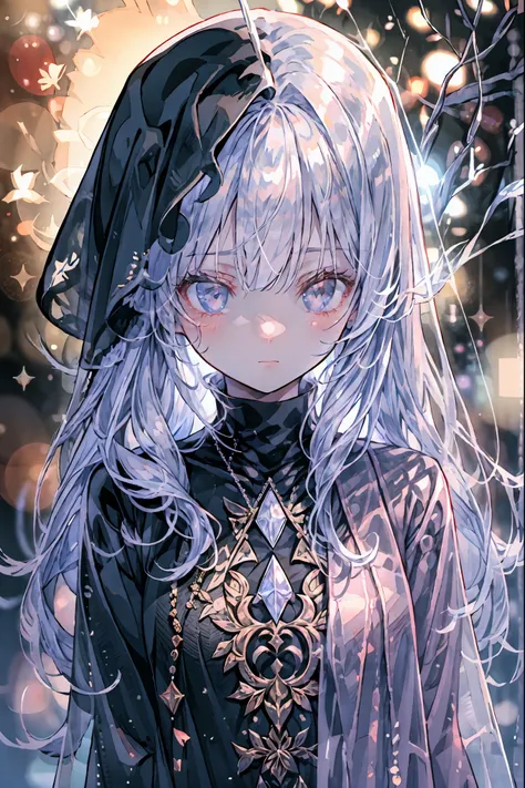 high-definition raw color photos, professional shooting, (((((Bokeh))))), written boundary depth, captured with a sony α7IV,prayer、prayerの美女、Freezing Beauty、Gentle Gaze Occasionally Peeking Under a Ghostly Appearance masterpiece, Realistic, Beautiful Portr...