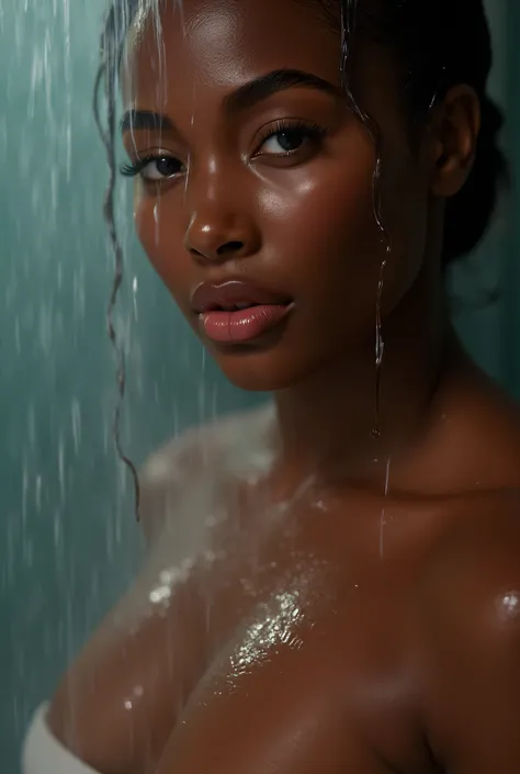 Hi Roxy Reynolds in bathroom shower close up 