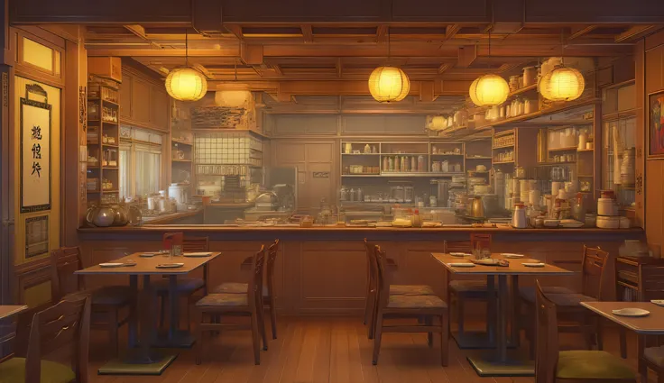 Noodle shop. No people