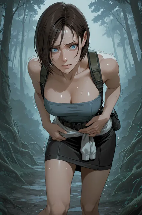 JVRE3, brown hair, bob cut, short hair, suspenders, belt pouch, tube top, pencil skirt, clothes around waist, half body shot, close up,
Solo, general, masterpiece, highres, ultra-detailed, hyper-detailed, best quality, amazing quality, very aesthetic, ...