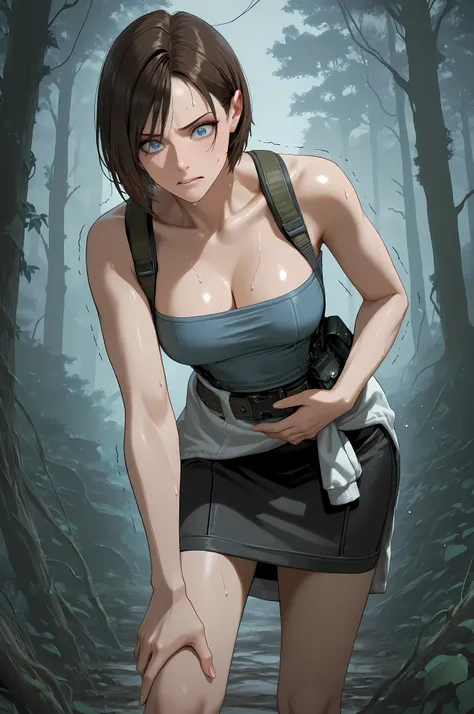 JVRE3, brown hair, bob cut, short hair, suspenders, belt pouch, tube top, pencil skirt, clothes around waist, half body shot, close up,
Solo, general, masterpiece, highres, ultra-detailed, hyper-detailed, best quality, amazing quality, very aesthetic, ...