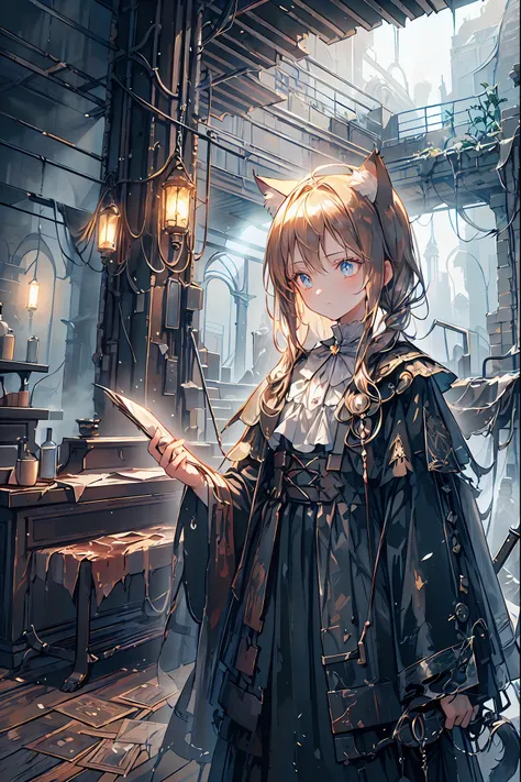 ((masterpiece)), ((Highest Quality)), ((Highest Quality)), ((super detailed)), ((8k CG wallpaper)), ((is very delicate and beautiful)), ((figure)), (high resolution),brown hair,Shortcut,unkempt hair,Short braided hair,Neat,slender beauty,correct posture,sm...