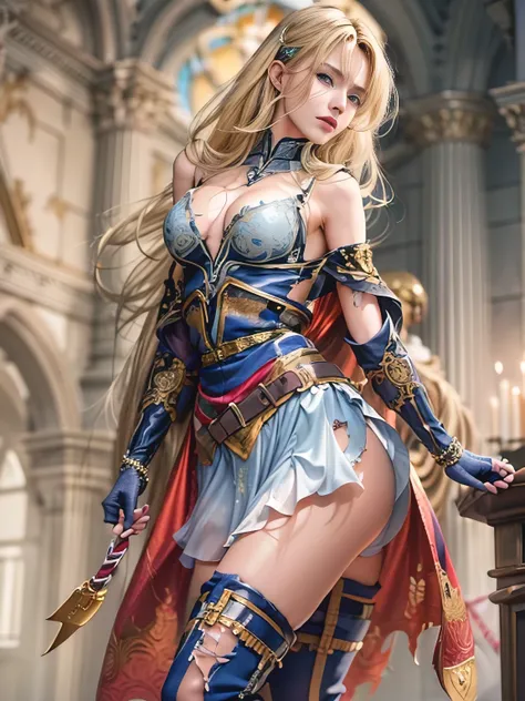 close-up,magnificent view,dynamic_angle,1 woman(sharonwor),NSFW:1.2,(((standing doggy style:1.5))),1 woman(sharonwor),(((restrained her body,her arms behind:1.5))),Beautiful long blonde hair, moist blue eye,(beautiful blue eyes, Eyes that feel beautiful er...