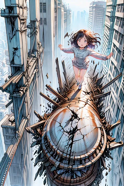 Super Powers Homeless、Psychic Standing Inside the Collapsed Building、stunned expression、Strenuous Posture、Destroyed environment、Dark and Desolate Atmosphere、4K ultra-high definition photo、REALISTIC TEXTURE、Horrifying Dark Tones、Ruins Concept Art、Photograph...