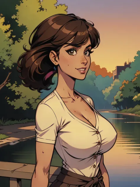 ( linhas absurdas, high definition, ultra fino, be careful with your hand ) Close up of a thin and athletic woman (flight attendant), 25 anos, 16k (( high definition )), shy smile, olhar sedutor (( looking at the spectator )), olhos verdes, flight attenda...