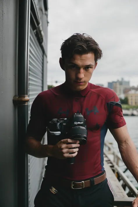 https://sora.chatgpt.com/g/gen_01jw7xshwpepst9k6sybxh12sx, A hyper-detailed DSLR  photograph of 2 GUY:   YOUNG TOM HOLLAND AND HIS SPIKER SON OF GOD OF WAR. THEY  is looking up slightly with a smug look looking at the camera. The background is just white. ...