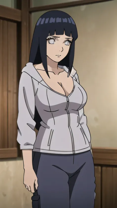 RAW digital art, ultra-realistic 3D render of a stunning woman resembling Hinata Hyuga from Naruto, ((young woman)), ((highly detailed face:1.3)), ((perfectly portioned body, perfect female figure:1.3)), ((skinny, slim waist, narrow hips:1.3)), ((seductive...