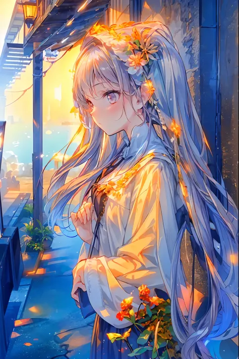 star座のパーソナリティ化,夜空に輝く十二star座がpeopleの姿を得て舞い降りる,(((Gemini twins))),((from above:1.2)),field,starが見える丘で,流star、空から降り注ぐ流star、無数の流star群、girl2people,full shot,full body view,they look the same,Gemini girl,twin girls,monozygotic,soft expression,year zero,Elegant Be...