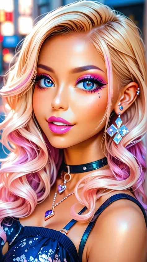 <lora:bitch_illustrious_V1.0:1>,bitch,jewelry,gyaru,nail polish,, masterpiece,amazing quality,newest,absurdres,highres,32K,CG,ultra-detailed,real skin,cute,kawaii