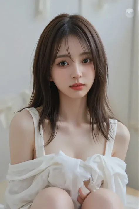 Naked　nude small breasts　slender body