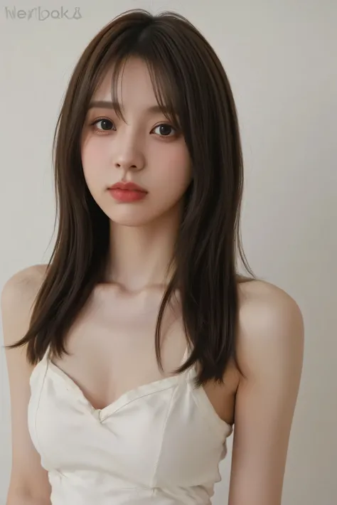 Naked　nude small breasts　slender body