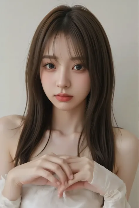 Naked　nude small breasts　slender body