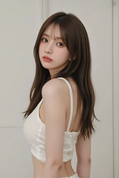 naked　nude small breasts　slender body