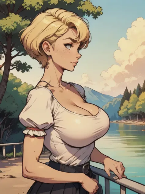 ( linhas absurdas, high definition, ultra fino, be careful with your hand ) Close-up of a thin woman, busty and athletic (secretary), 25 anos, 16k (( high definition )), sorriso lindo, olhar sedutor (( looking at the spectator )), olhos castanhos, secre...