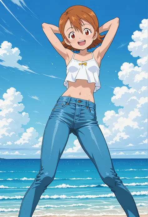 score_9, score_8_up, score_7_up, source_anime, highres, hi res, best quality, top quality, masterpiece, 2d, intricate details, official style, anime, 4k, anime style, 1 girl, Alone, solo, ((ocean)), tsunami, on the water, day, outdoors, sky, windy, sora ta...