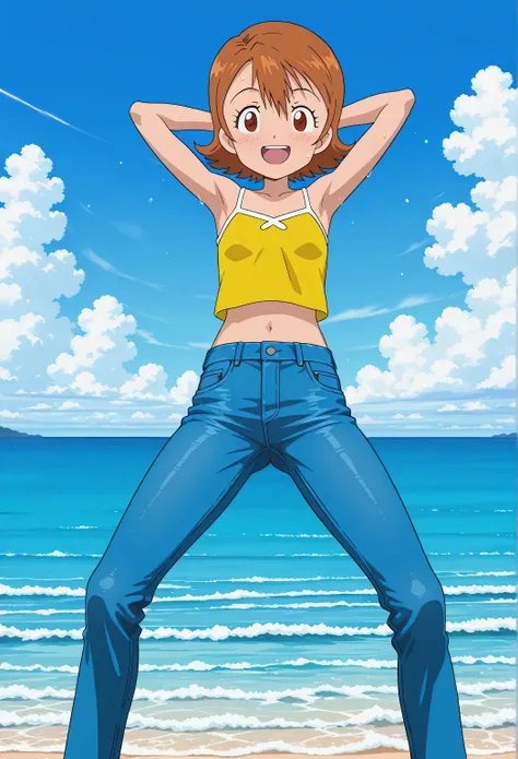 score_9, score_8_up, score_7_up, source_anime, highres, hi res, best quality, top quality, masterpiece, 2d, intricate details, official style, anime, 4k, anime style, 1 girl, Alone, solo, ((ocean)), tsunami, on the water, day, outdoors, sky, windy, sora ta...