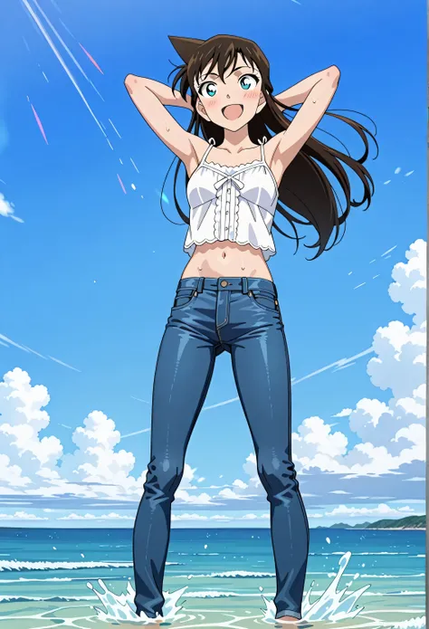 score_9, score_8_up, score_7_up, source_anime, highres, hi res, best quality, top quality, masterpiece, 2d, intricate details, official style, anime, 4k, anime style, 1 girl, Alone, solo, ((ocean)), tsunami, on the water, day, outdoors, sky, windy, sysdeep...