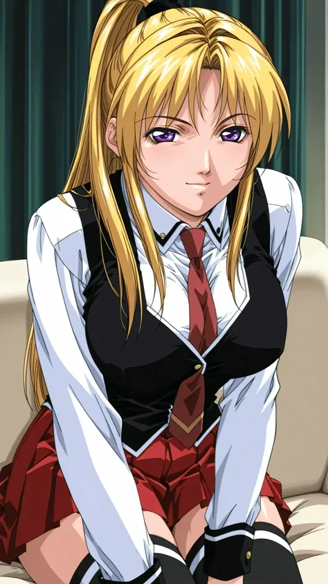 retro_artstyle,score_9, score_8_up, score_7_up, score_6_up, score_5_up, score_4_up, (masterpiece), best quality,source_anime,clip skip:2,(28 years old:1.4),(mature female:1.3),成熟した大人の女性, (vivid color:1.3),slender face,high school students,alone,saeki,1girl...