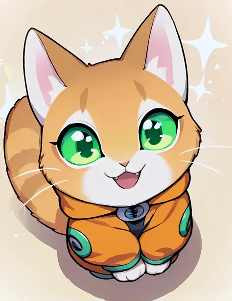 [🐈Theo], [Paul 567 2nd - Model_Test], [Manhwa Manga], [LoRA Mixed Test], [ 2D anime art, (cat, theo, fur, two tone colors, furs, tail, source furry,), (orange spacesuit), (without a helmet), kawaii, energetic, sparkling eyes,sparkpling,big smile, looking a...