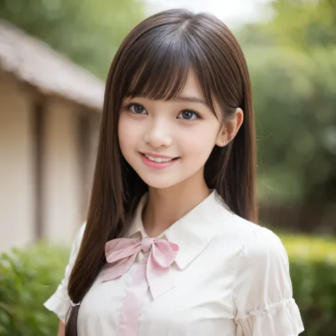 (highest quality, masterpiece:1.2), highest quality, High resolution, 1080P, 8K, Height: 158cm, ((A noble and intelligent girl like Japanese cute girly lady is hypnotizing and giggling, A very sweet, very noble, pretty and neat Japanese beautiful cute girl...