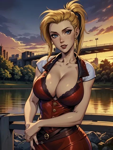 ( linhas absurdas, high definition, ultra fino,  be careful with your hand ) Close-up of a thin woman,  busty and athletic  (Scarlett Final Fantasy), 25 anos, 16k (( high definition )), sorriso lindo, olhar sedutor (( looking at the viewer )), olhos verdes...