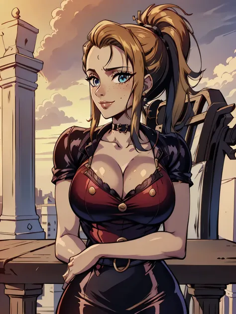 ( linhas absurdas, high definition, ultra fino,  be careful with your hand ) Close-up of a thin woman,  busty and athletic  (Scarlett Final Fantasy), 25 anos, 16k (( high definition )), sorriso lindo, olhar sedutor (( looking at the viewer )), olhos verdes...