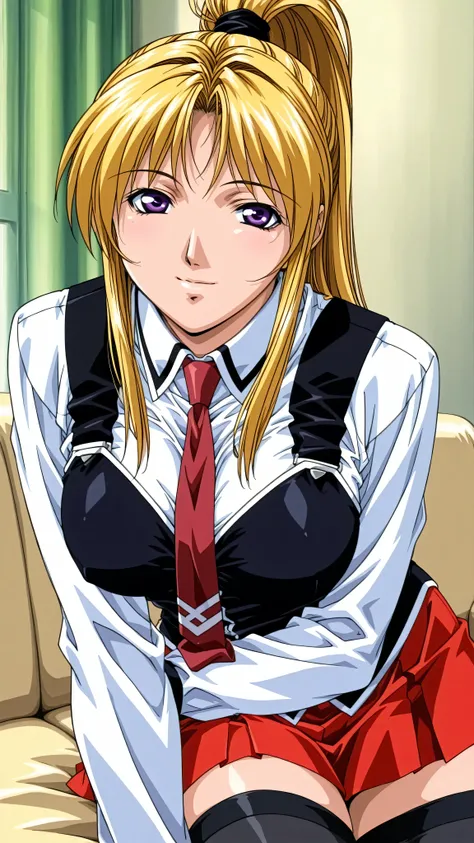 retro_artstyle,score_9, score_8_up, score_7_up, score_6_up, score_5_up, score_4_up, (masterpiece:1.3), best quality,source_anime,clip skip:2,light smile,(28 years old:1.4),(mature female:1.3),成熟した大人の女性, (vivid color:1.3),slender face,high school students,a...