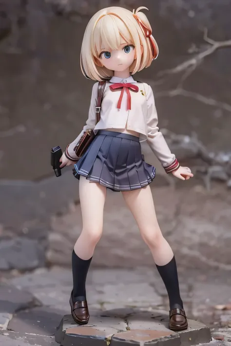 ((((学校のuniform ))))      、(((Blink)))full body　uniform　miniskirt
 Bob、   ((( gun)))　Please crouch down and show off your white panties　Blonde