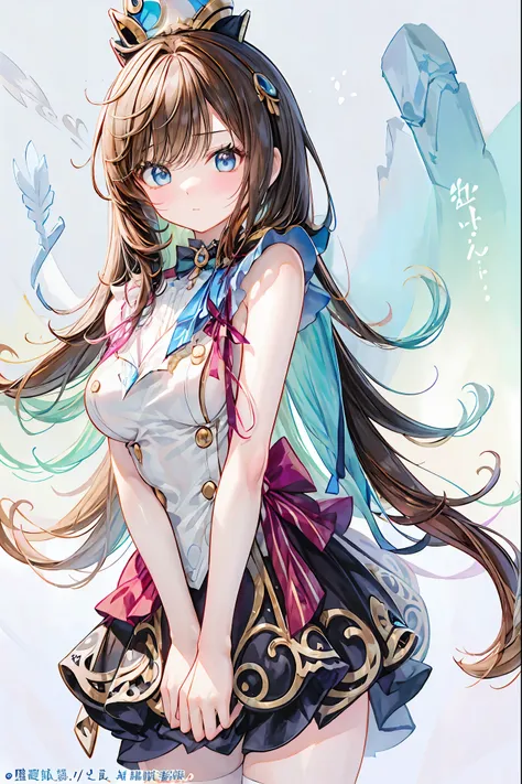 「食のオラクル」として、食べ物の未来を占う女子高生シェフのポートレート。彼女は調理用デザイン包丁を手に、今まさにオムライスに繊細なケチャップで占い結果を描き終えたところ。そのオムライスは、極上の写実性で描かれたとろとろの卵とチキンライスが食欲をそそる。
カフェラテのラテアートには、未来を象徴するような神秘的な模様が描かれ、トーストの焦げ目には星々や運命の輪のような模様が浮かび上がっている。周囲の人々は彼女の腕前と占いの結果に感嘆し、称賛の声を上げている。美しい光の処理により、柔らかな日差しが彼女と料理を包み...