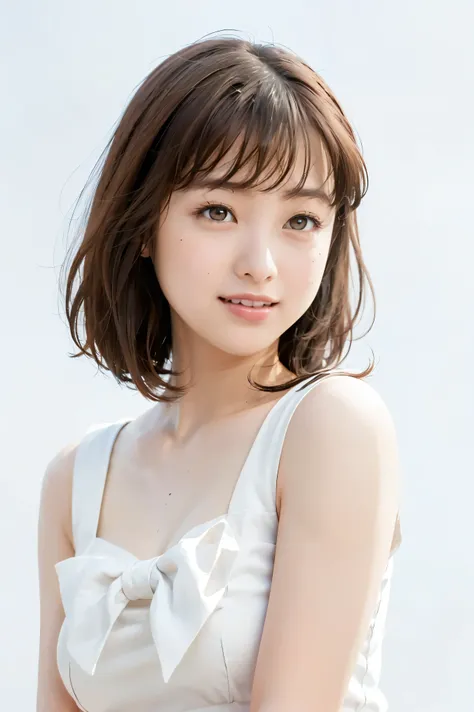 (Highest Quality, high-precision selection, masterpiece:1.2), Photo depicting facial expressions in detail 、 Closeup of a Woman's Face 、Take a picture close to the face、realistic:1.37,(perfect anatomy), 正面を向いた美しい女性、(portrait)、A woman dressed in Sailor Moon...