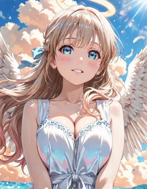 ((ultra-detailed)), (highly detailed CG illustration), (best quality:1.3), ultra-highly detailed, colorful composition, artistic photoshoot, 1girl, solo, moe anime character, Anime-style, harmonious color palette, ethereal ambiance, dainty facial structure...