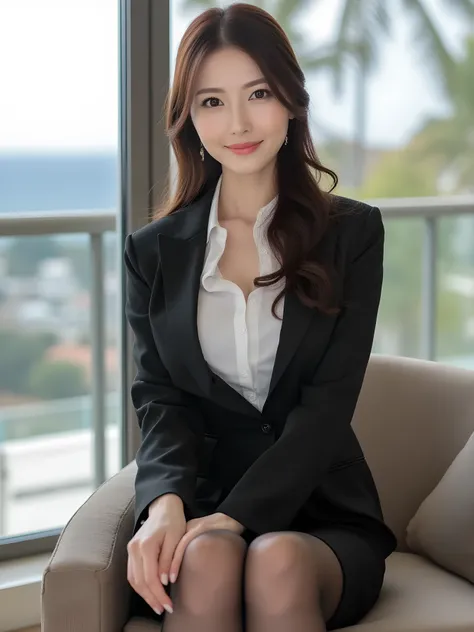  classy upper class elite secretary in a business shirt, , I'm working in an office、 posters , Wear Panties  、 Wearing High Heels 、 Girl in a shirt, Wearing pantyhose, Shiny Black Panties , Legs Wearing Beautiful Stockings , businesswoman sitting on terrac...