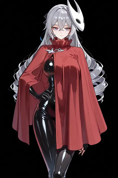 score_9, score_8_up, score_7_up, masterpiece, best quality, very aesthetic, absurdres, tunning image, attractive image, 1girl, adult grown woman, solo, bronya zaychik \(silverwing: n-ex\), gray eyes, red pupils, silver hair, semi-long hair, twin drills, me...