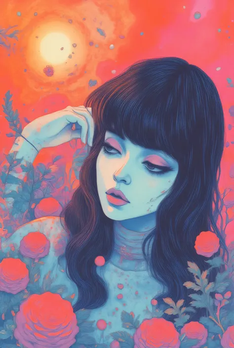 Cat and Girl、(masterpiece:1.4, excellent quality,Mirror-like,cinematic experience,Stylish colors),,,,,,(detailed lips), (Realistic:1.37), (bright colors), (natural lighting), (Improve your focus), (ハイパーdynamic・レンジ), (Bokeh), ( by contrast ), (Kilo:1.2), (e...