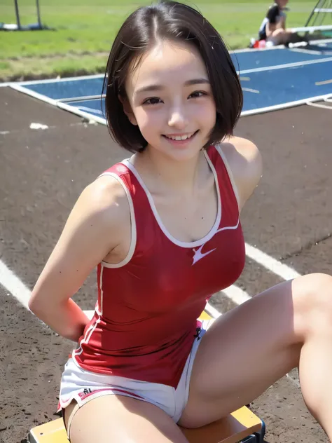 (Outdoors、taken from an angle from below、Highest Quality、extremely delicate details、delicate skin、realistic texture、realistic texture、super high image quality:1.2)、(realistic、photorealistic、Original photo:1.3)、bright colors、cutest high school student、baby-...