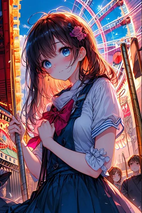 Cinematic、realistic depiction、((Highest Quality)), (Highly Detailed), (High Definition CG Composite 8K Wallpaper), 高いly detailed, 高い-definition raw colbor photos, professional photo shoot, ((from below:1.2)),Depth of Written Boundaries,bright colors,beau...