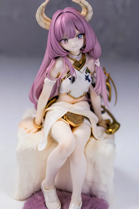 (Top Quality 4k,high resolution:1.2),very detailed,Realistic,Bluish Tone, soft sentences,girls,Her Long,  flowing gray hair、In contrast to pale skin.., Smile from the waist up,  charming smile (((((contrast)))))full body　Magic Strike Back with    Libra((((...