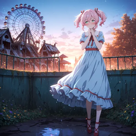 Fullbody, best quality, amazing quality, masterpiece, absurdres, ultra detailed, high quality, high resolution, high definition, detailed eyes, anime eyes, high detail eyes, multicolored iris, detailed iris, anime style, Yui (Yuusha Party wo Tsuihou sareta...