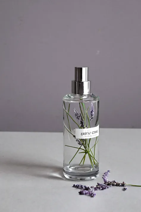 Please leave the name of the spray-type perfume in a、long cylindrical bottle based on the scent of lavender anonymous