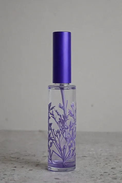 Please leave the name of the spray-type perfume in a、long cylindrical bottle based on the scent of lavender anonymous