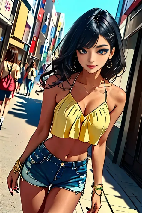 (masterpiece, best quality, high resolution, 8k:1.2), (anime coloring), highly detailed, sharp detailed, textured skin, soft lighting, ultra high definition, beautiful body, beautiful skin, beautiful breasts, beautiful arms, beautiful hands, beautiful legs...