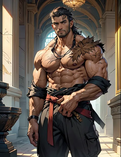 ((Best quality)), ((masterpiece)), ((realistic cartoon)), ((perfect character)):

In this stunning and highly detailed realistic cartoon, we present a male human. The man stands tall, a middle-aged man, stoic face, and he's a psyker and doctor, and powerfu...