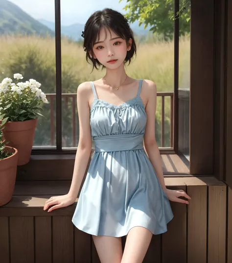 (かわいいyounger女の子),かわいいyounger女の子,(slender),slender,leg up,(short),short,skinny,(skinny:1.5),(thin body),thin body,(toddler wearing top_body:0.6),younger,(younger:1.5),Slender feet ,(twin tails),Realistic,taken from above,lean forward,(small breasts),small b...