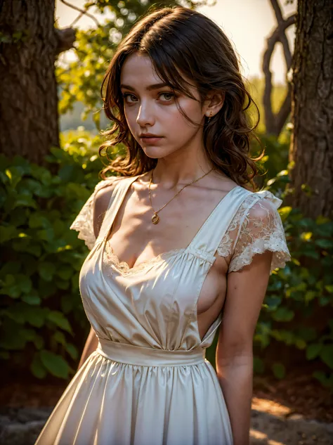 (masterpiece:1.2, best quality, high quality, best detail, ultra-detailed, photorealistic:1.2, award winning, 4k, 8k), 1girl, (Cute Yasmin), young, lace apron, facing viewer, looking at viewer, detailed facial features, medium shot, arms at sides, oil pain...