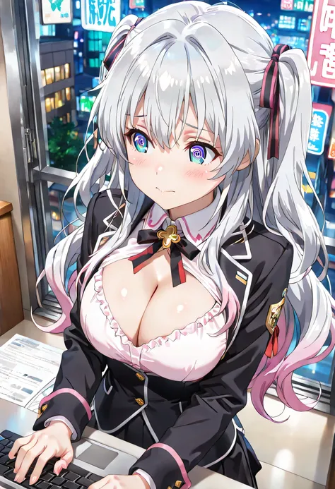 ((ultra-detailed)), (highly detailed CG illustration), (best quality:1.3), ultra-highly detailed, colorful composition, artistic photoshoot, 1girl, solo, moe anime character, Anime-style, harmonious color palette, dainty facial structure, round face, round...