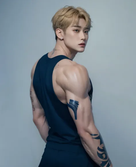 Jungkook BTS, Muscular, male and marked