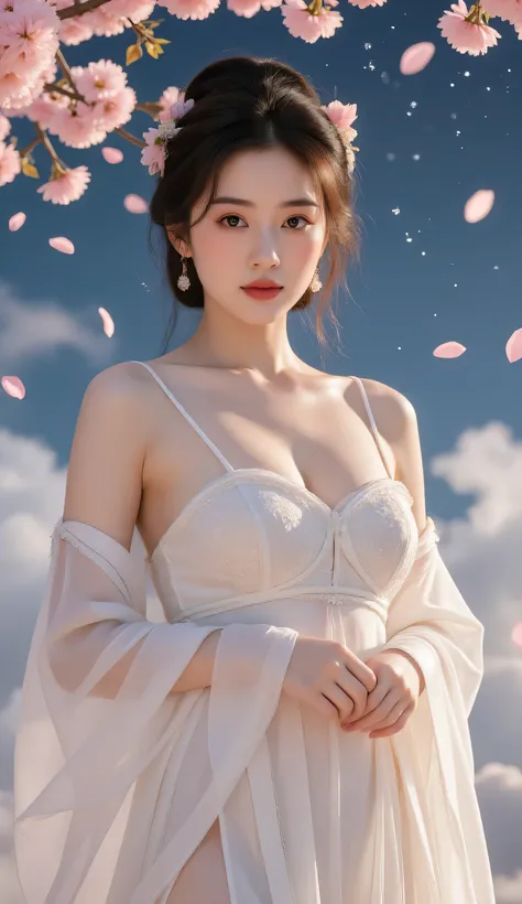 lace blindfold，sakura，Sex hanfu，Cherry blossom petal rain，(( masterpiece:1.2, Best Quality)), Score_9, Score_8_uphosphorus, Score_7_uphosphorus,derphosphorusibooru_phosphorus_95, 
Source code_Japanese Cartoons, very beautiful, Japanese Cartoons screencapho...