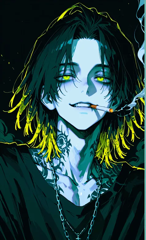 (a masterpiece:1.3, 8k:1.3, Highest quality:1.3, Detail:1.3, High resolution:1.3, digital painting, ultra detailed), highly detailed eyes and face, Details are clear, upper body, 3/4 view, detailed eyes, 8k, ultra-detailed), (anime style, dark fantasy, mal...