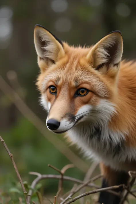 beautiful photographic realism, fox