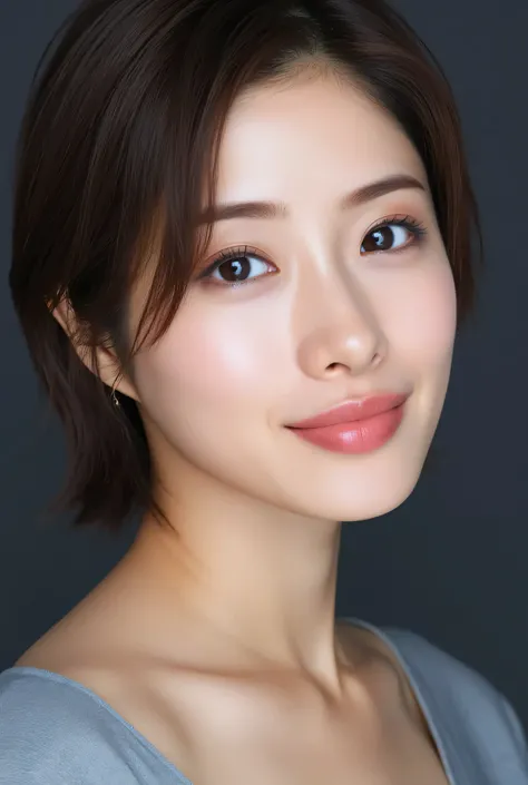 ISHIHARASATOMI,looking at viewer, beautiful skin, beautiful eyes, beautiful face, make up, masterpiece, Super Details, Best lighting, Realistic and Realistic Pictures, high definition RAW color pictures, slightly smile, highly detailed eyes, asian